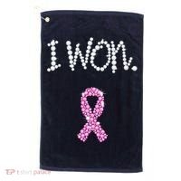 I Won Survivor Breast Cancer Awareness Golf Towel thumb 0