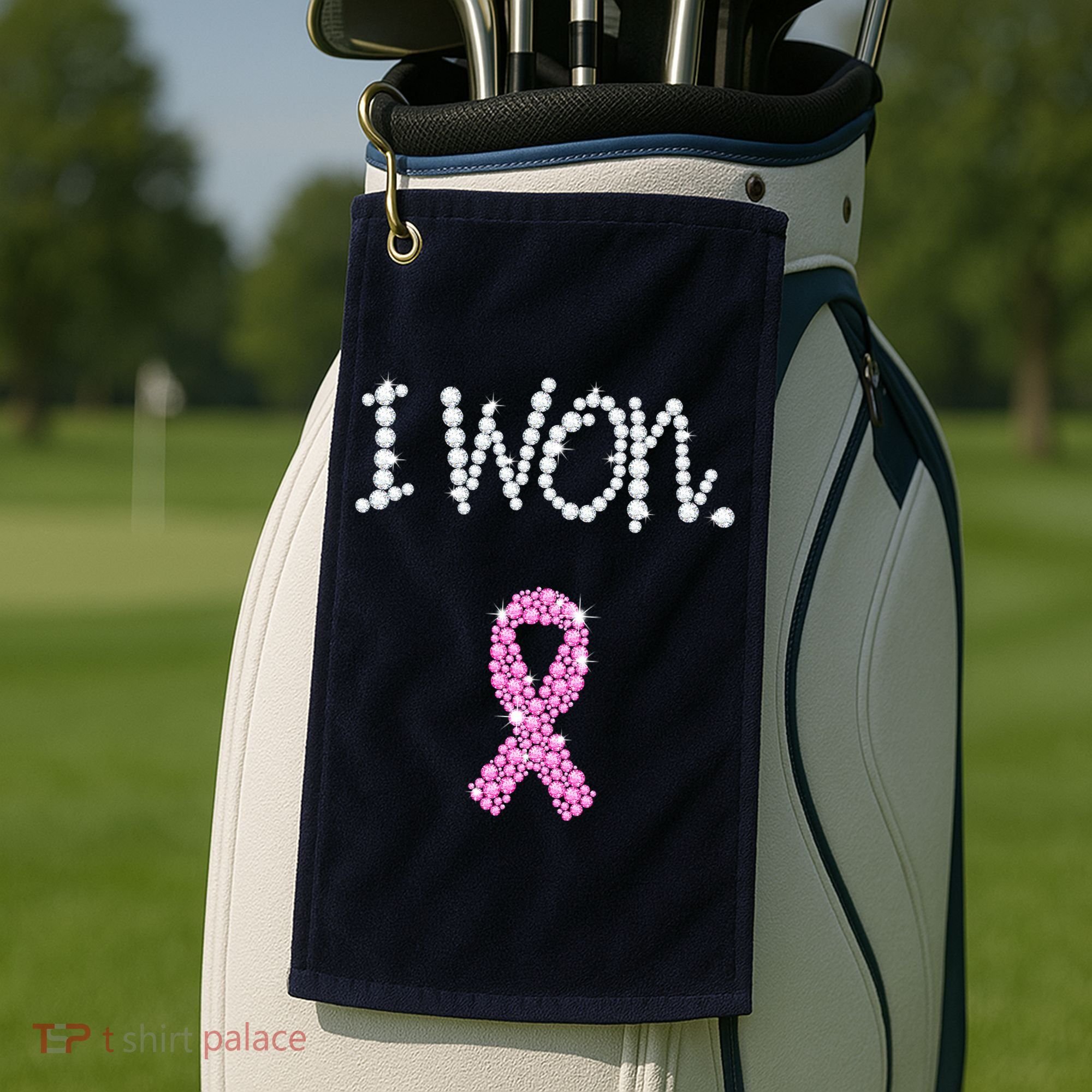 I Won Survivor Breast Cancer Awareness Golf Towel