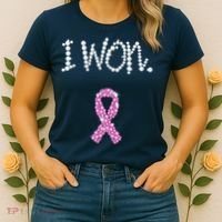 I Won Survivor Breast Cancer Awareness Women's T-Shirt thumb 2