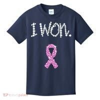 I Won Survivor Breast Cancer Awareness Kids T-Shirt thumb 0