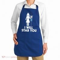 I Will Stab You Funny Graduating Nurse Gift Meaningful Gift Apron thumb 2