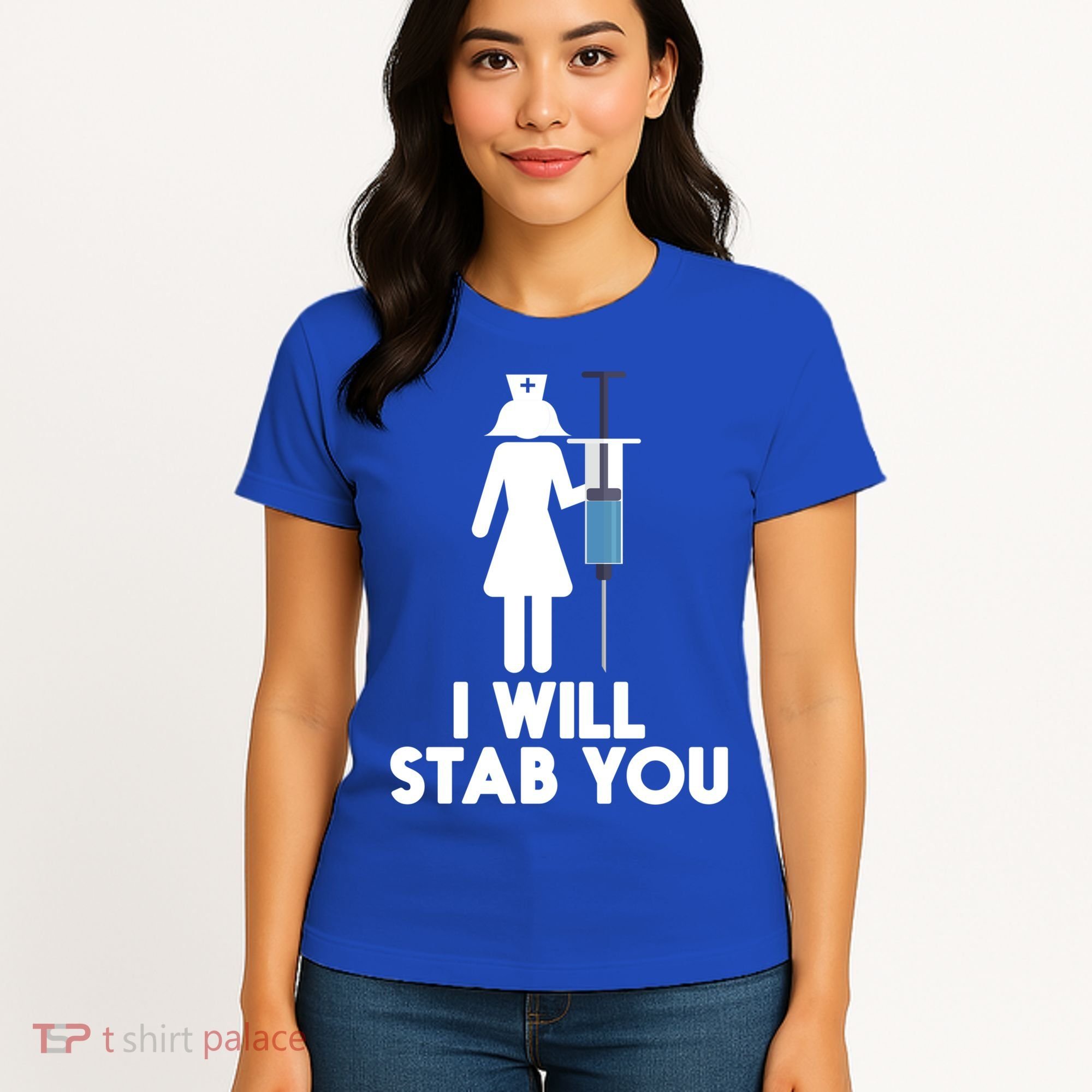 I Will Stab You Funny Graduating Nurse Gift Meaningful Gift Women's T-Shirt