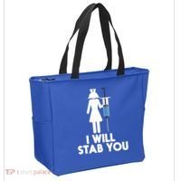 I Will Stab You Funny Graduating Nurse Gift Meaningful Gift Tote Bag thumb 2