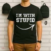 IM With Stupid Arrow Pointing Right Funny IM With Stupid T-Shirt thumb 6
