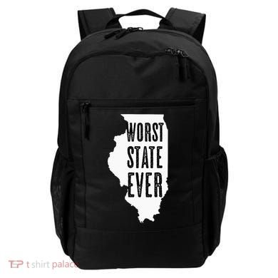 Illinois Worst State Ever IL Sucks Funny Graphic Backpack