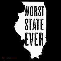 Illinois Worst State Ever IL Sucks Funny Graphic Women's Hoodie thumb 2