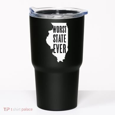 Illinois Worst State Ever IL Sucks Funny Graphic Tumbler