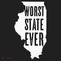 Illinois Worst State Ever IL Sucks Funny Graphic Hat thumb 2
