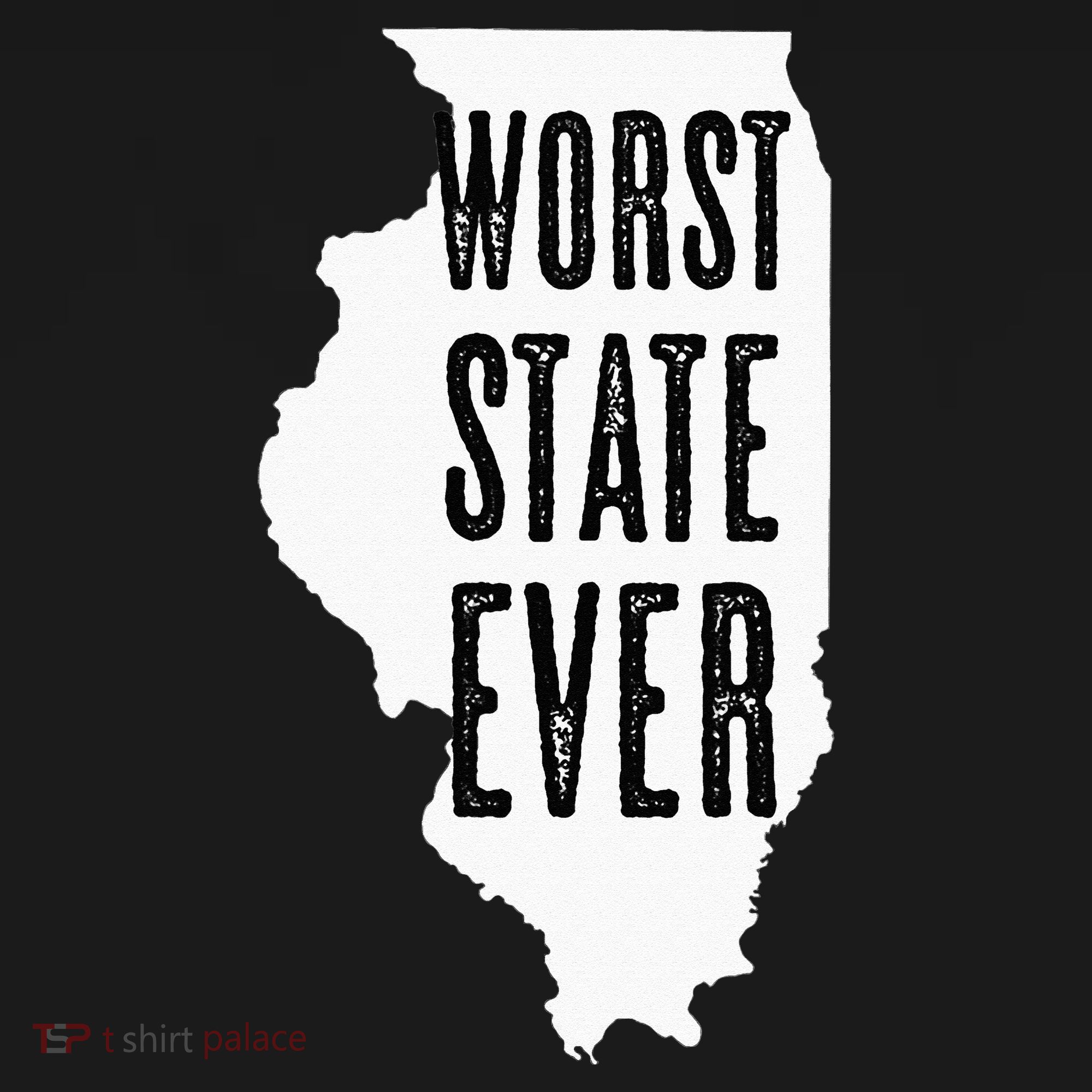 Illinois Worst State Ever IL Sucks Funny Graphic Women's Long Sleeve Shirt