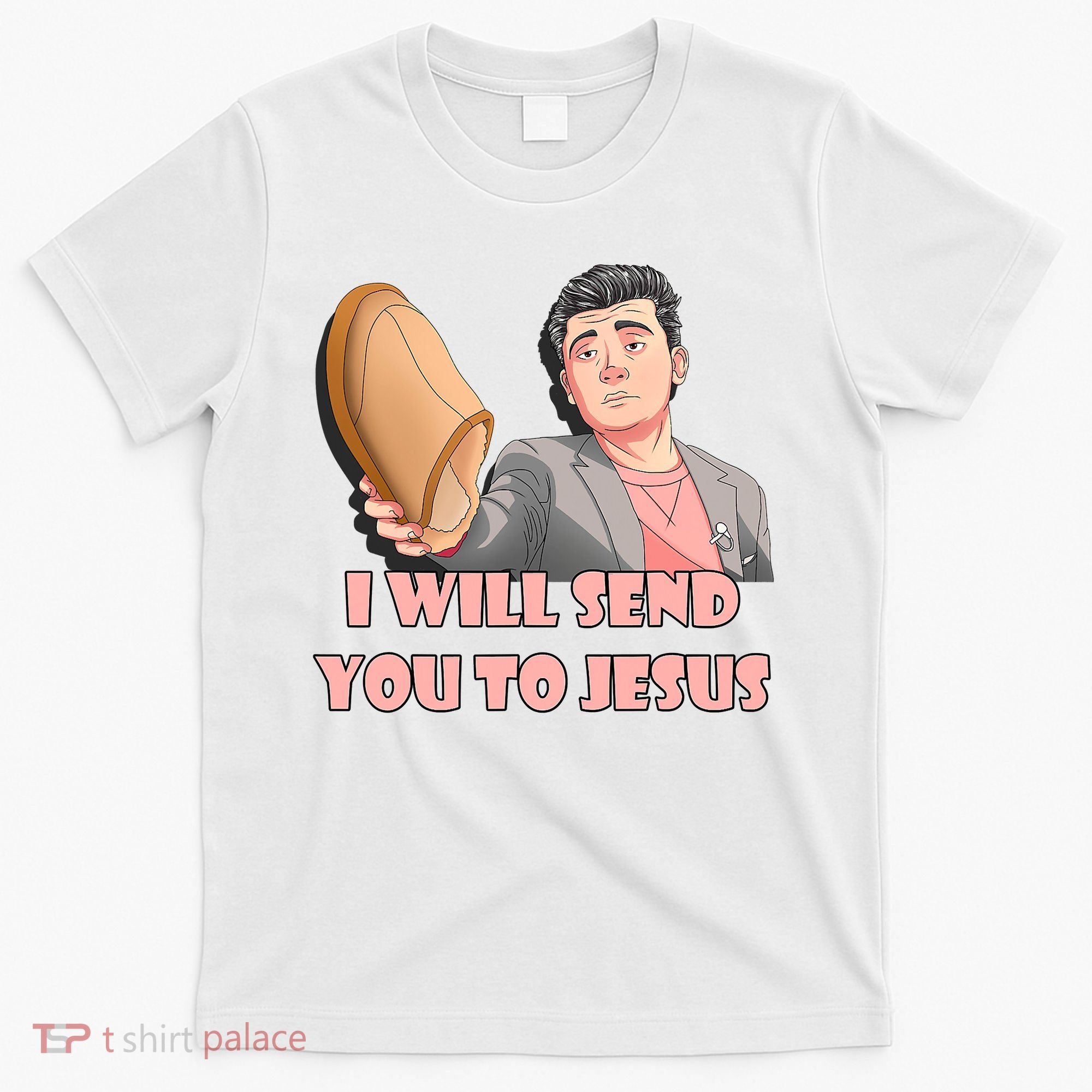 I Will Send You To Jesus Funny Asian Guy Asian Stereotypes T-Shirt