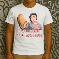 I Will Send You To Jesus Funny Asian Guy Asian Stereotypes T-Shirt thumb 3
