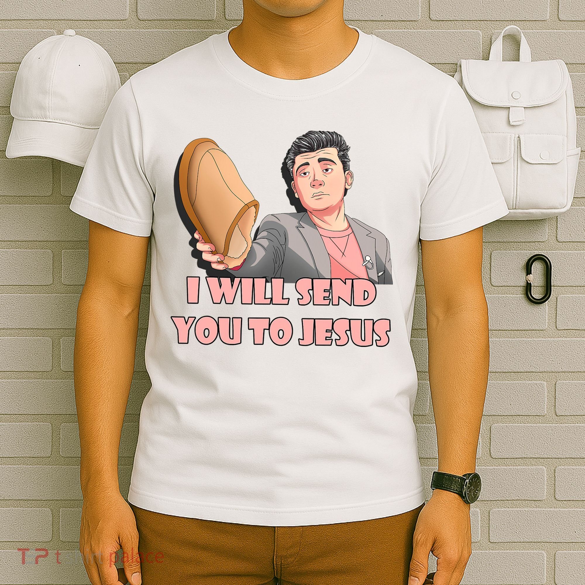 I Will Send You To Jesus Funny Asian Guy Asian Stereotypes T-Shirt