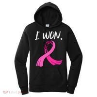 I Won Survivor Breast Cancer Awareness Support Mom Wife Women's Hoodie thumb 0