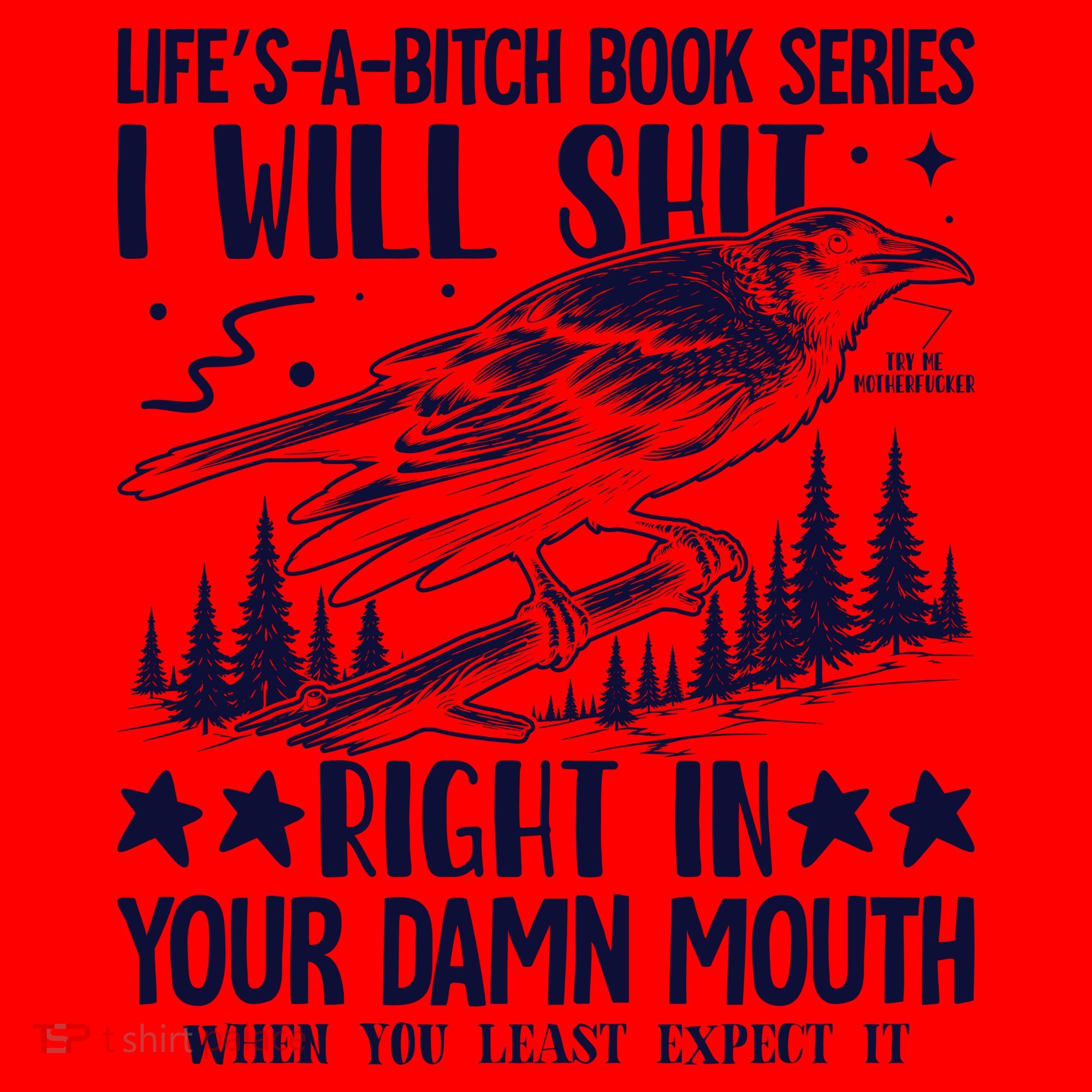 I Will Shit Right In Your Damn Mouth Bird Adult Humor Santa Hat