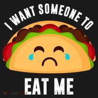 I Want Someone To Eat Me Sad Taco Backpack thumb 2