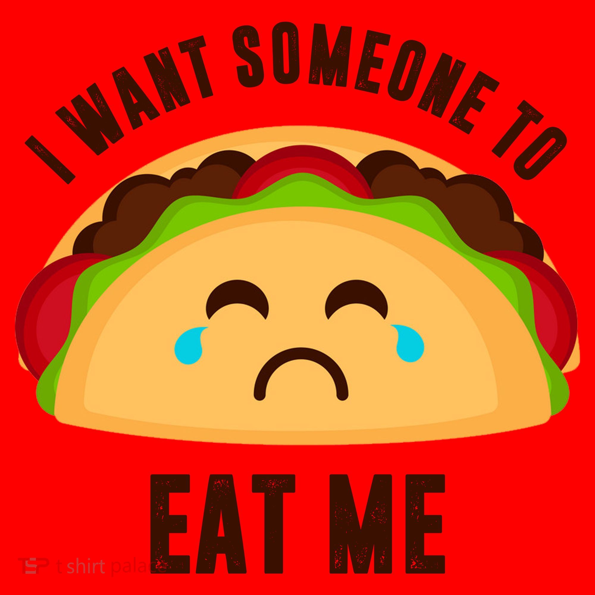 I Want Someone To Eat Me Sad Taco Santa Hat