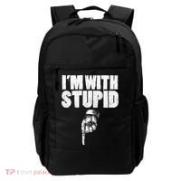 I'm With Stupid Pointing Down Finger Down I'm With Stupid Backpack thumb 0