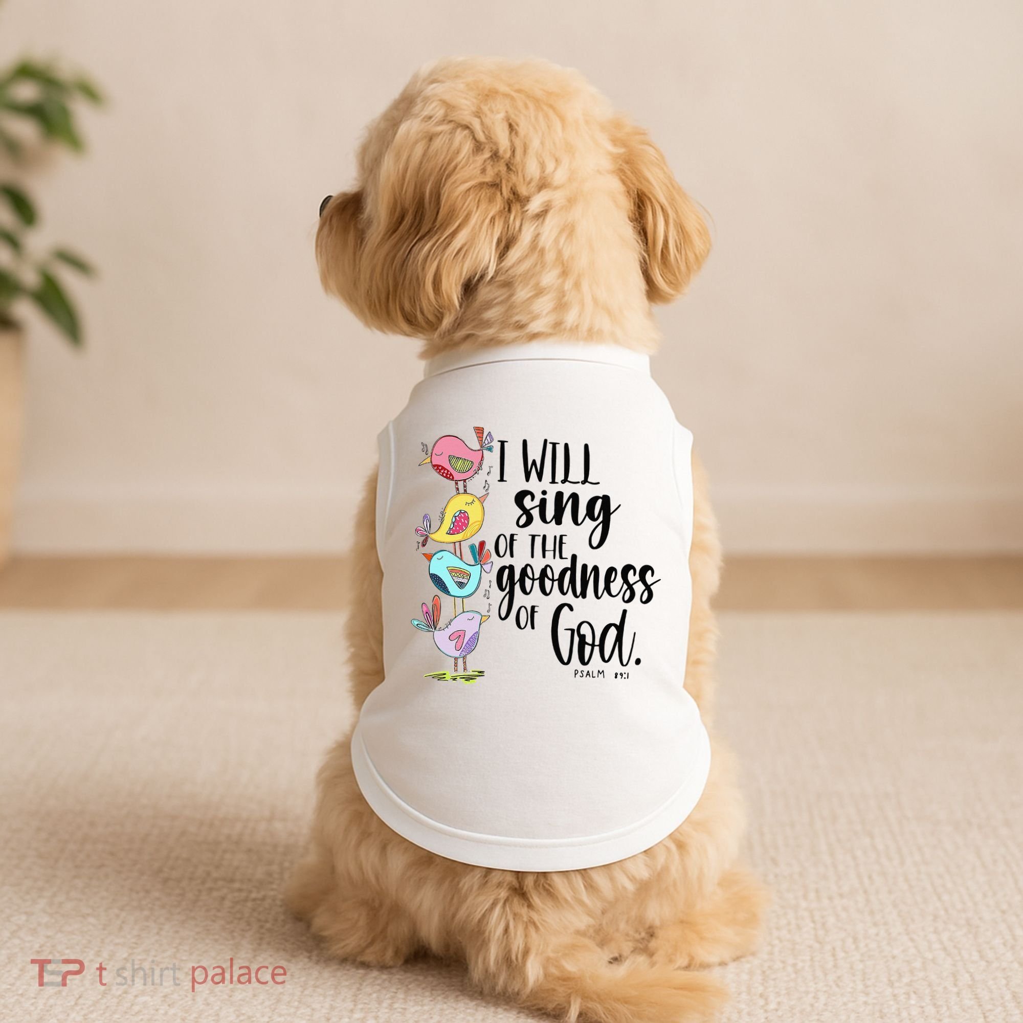 I Will Sing Of The Goodness Of God Doggie Tank