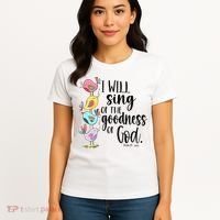 I Will Sing Of The Goodness Of God Women's T-Shirt thumb 4
