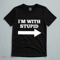 IM With Stupid Arrow Pointing Right Funny IM With Stupid T-Shirt thumb 5