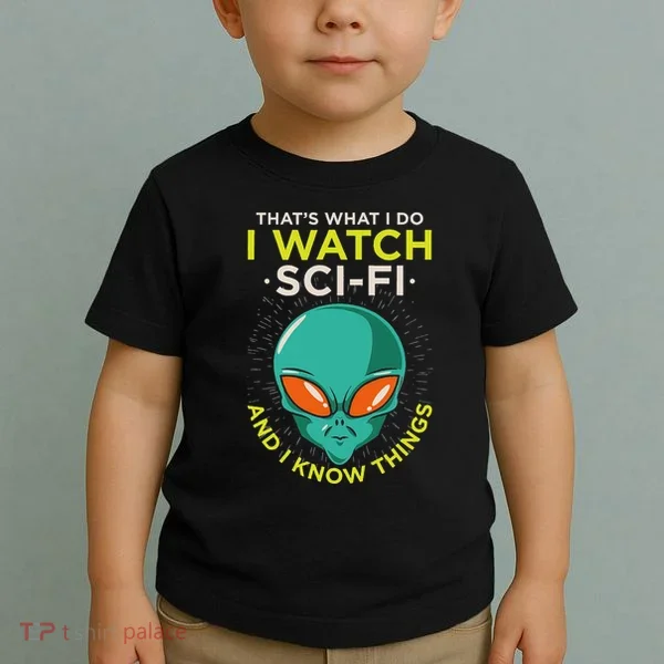 I Watch Sci Fi And I Know Things Toddler T-Shirt