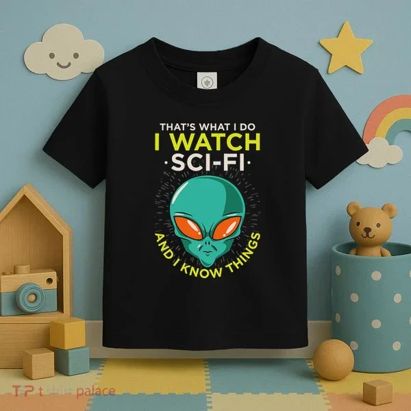 I Watch Sci Fi And I Know Things Toddler T-Shirt