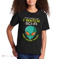I Watch Sci Fi And I Know Things Kids T-Shirt thumb 2
