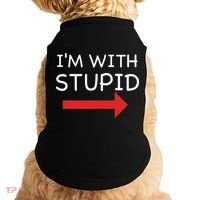 IM With Stupid Funny Doggie Tank thumb 0