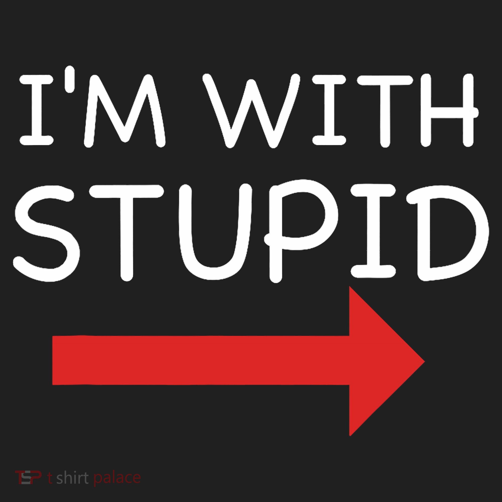 IM With Stupid Funny Tumbler