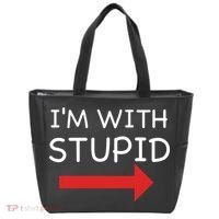 IM With Stupid Funny Tote Bag thumb 0