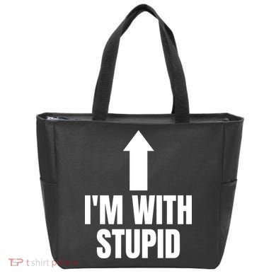 Im With Stupid Tote Bag
