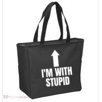 Im With Stupid Tote Bag thumb 2