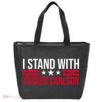 I Stand With Tucker Carlson Tote Bag thumb 0