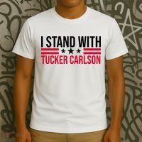 I Stand With Tucker Carlson T-Shirt thumb 3