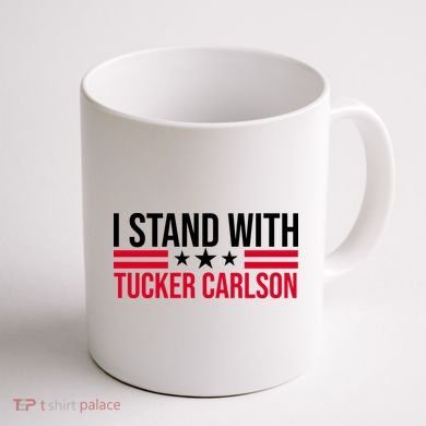 I Stand With Tucker Carlson Coffee Mug back