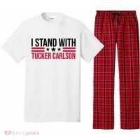 I Stand With Tucker Carlson Pajama Set thumb 0