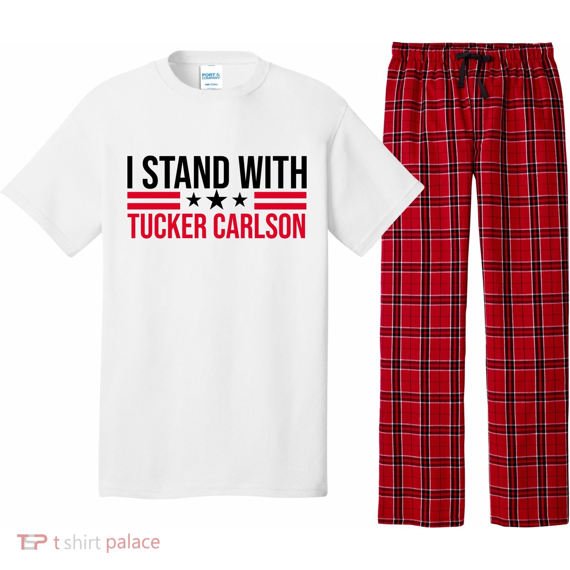 I Stand With Tucker Carlson Pajama Set