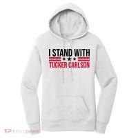 I Stand With Tucker Carlson Women's Hoodie thumb 0