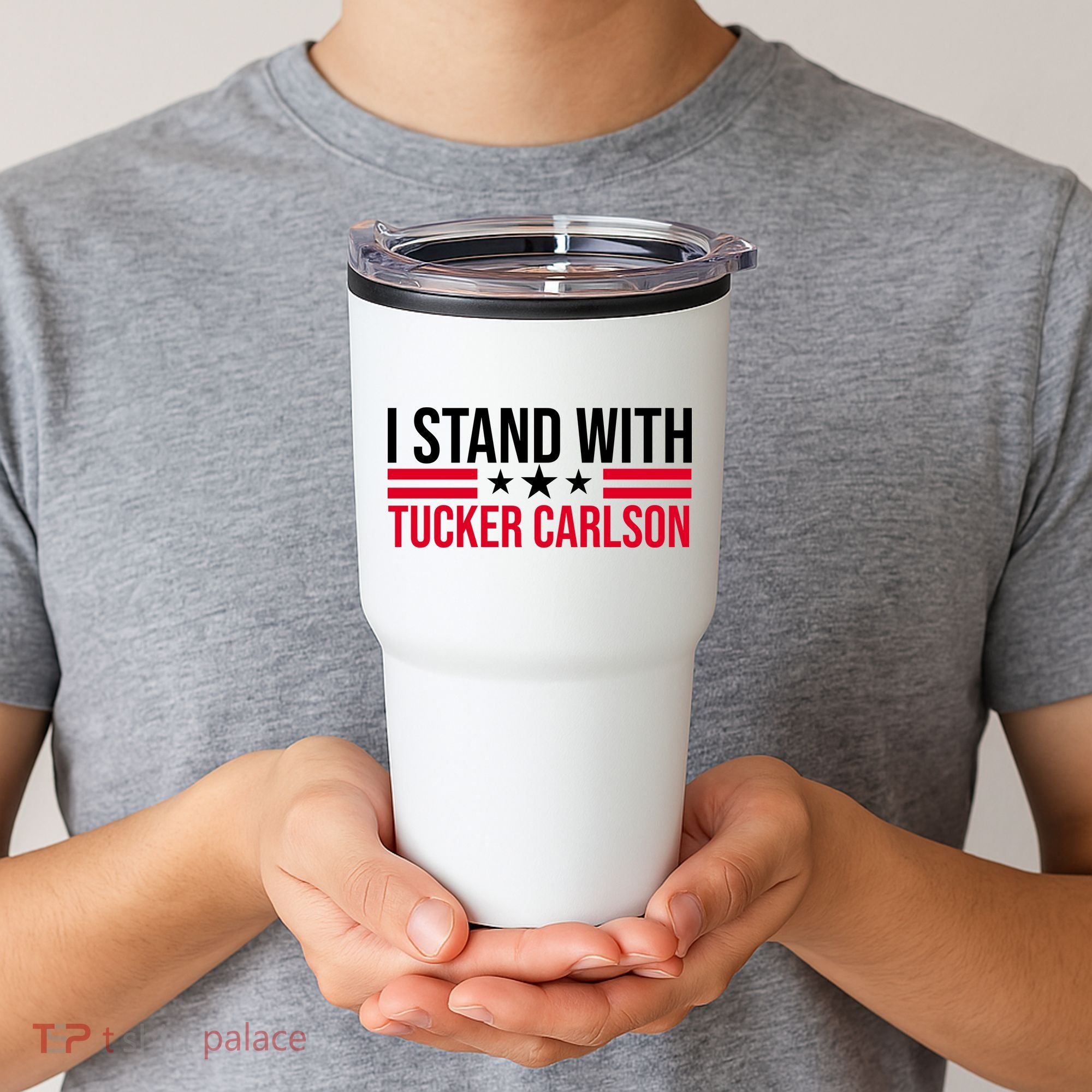 I Stand With Tucker Carlson Tumbler