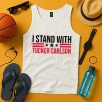 I Stand With Tucker Carlson Tank Top thumb 4