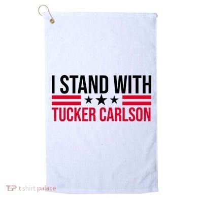 I Stand With Tucker Carlson Golf Towel