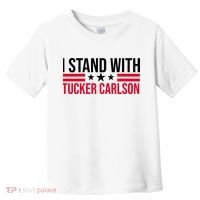 I Stand With Tucker Carlson Toddler T-Shirt thumb 0