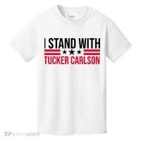 I Stand With Tucker Carlson Kids T-Shirt thumb 0
