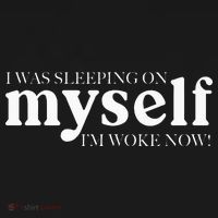 I Was Sleeping On Myself Im Woke Now Motivational Women's Hoodie thumb 2