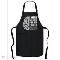 I Wear Silver For My Dad Parkinsons Awareness Apron thumb 0
