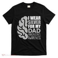 I Wear Silver For My Dad Parkinsons Awareness T-Shirt thumb 0