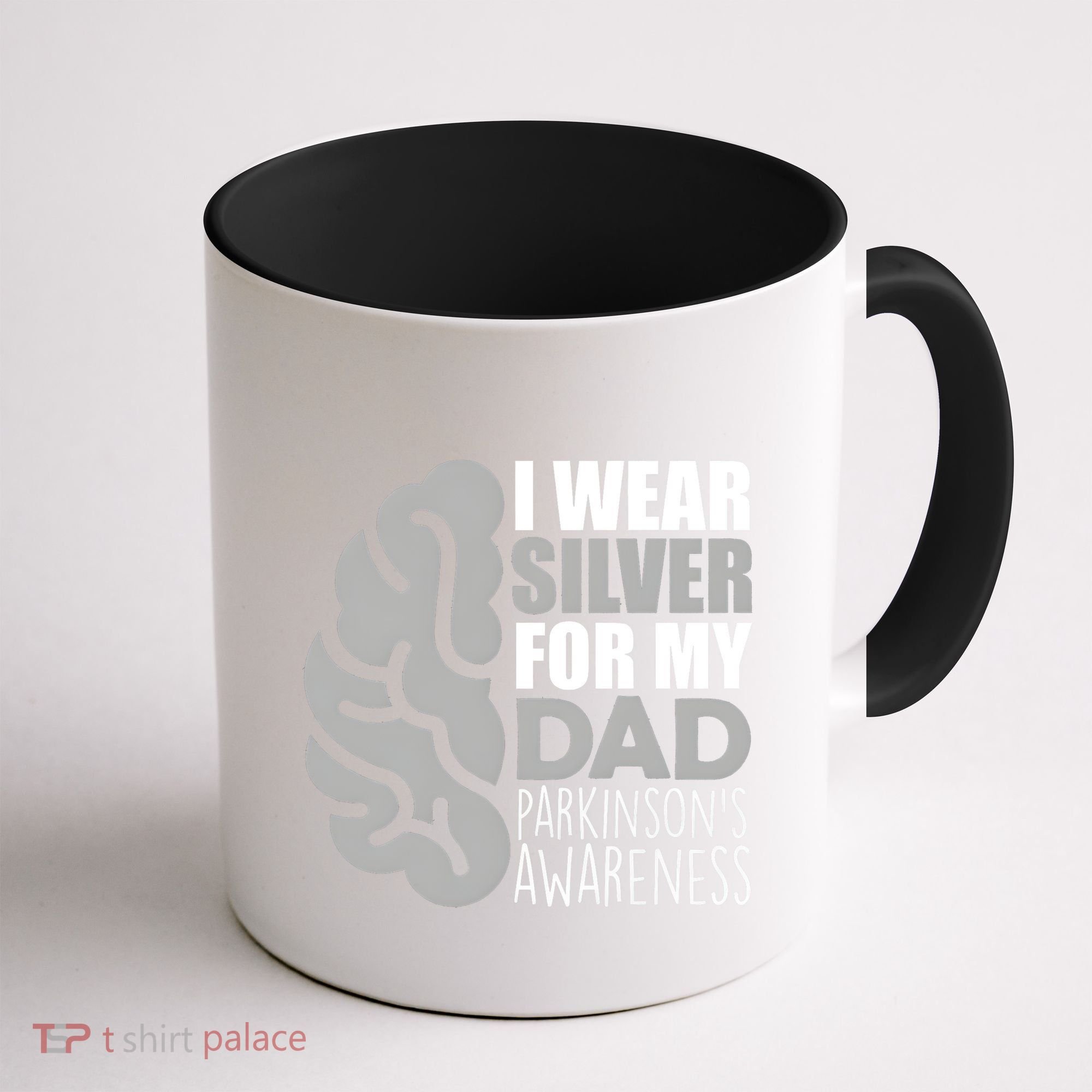 I Wear Silver For My Dad Parkinsons Awareness Coffee Mug