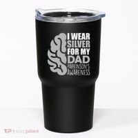 I Wear Silver For My Dad Parkinsons Awareness Tumbler thumb 0