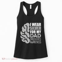 I Wear Silver For My Dad Parkinsons Awareness Women's Tank Top thumb 0
