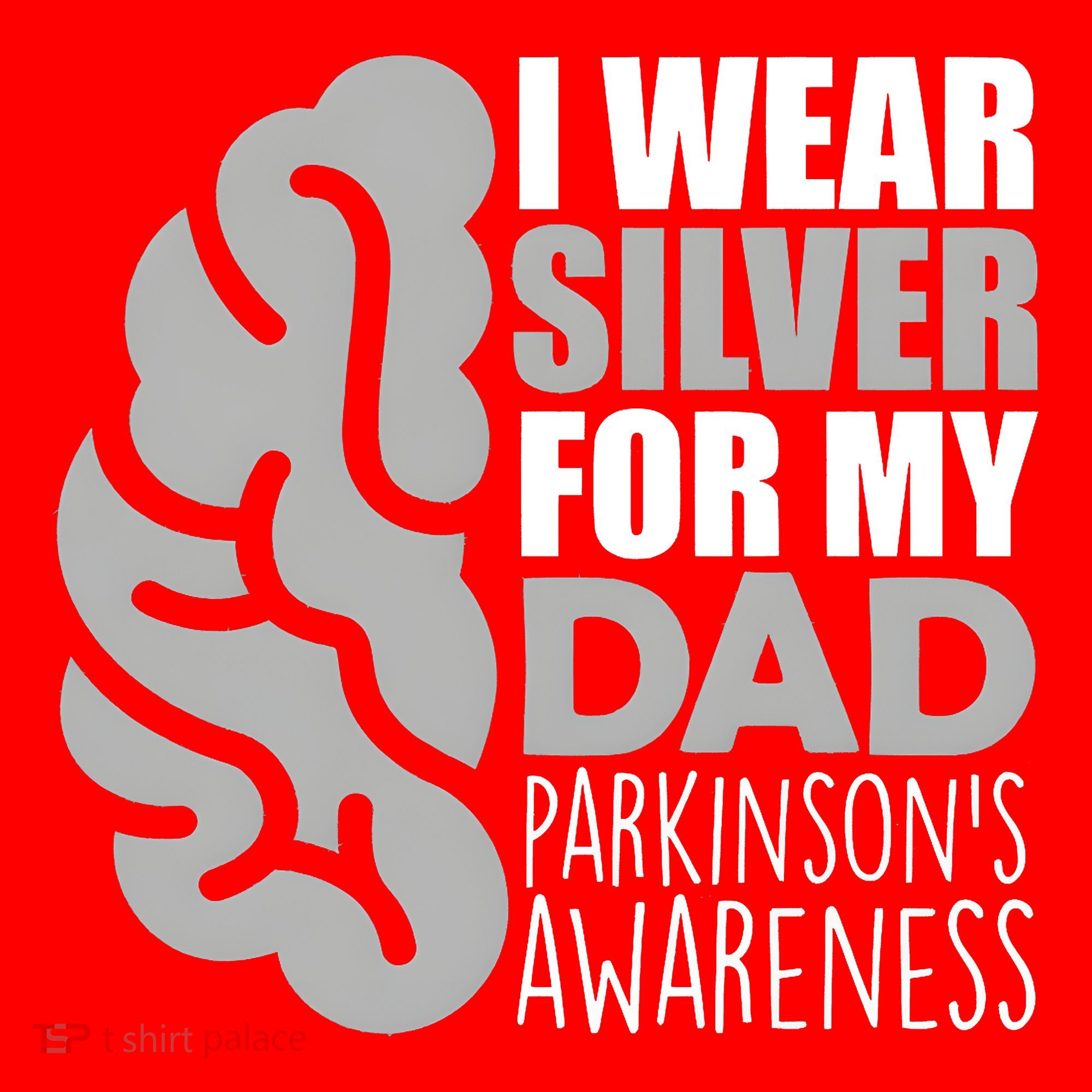 I Wear Silver For My Dad Parkinsons Awareness Santa Hat